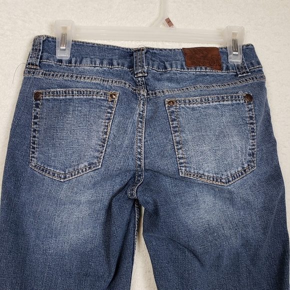 Paris blues distressed cropped Jean's size 5 - Picture 5 of 9